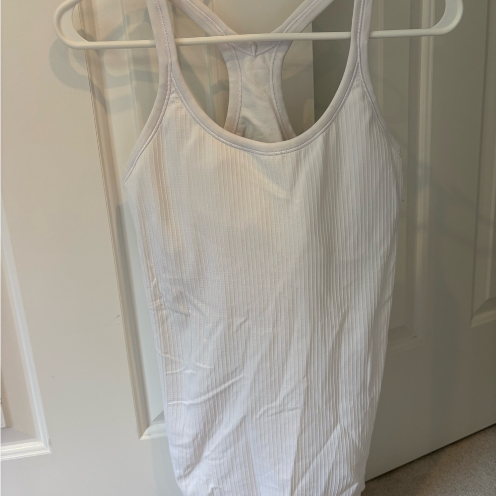 Lululemon white Ribbed Tank Top